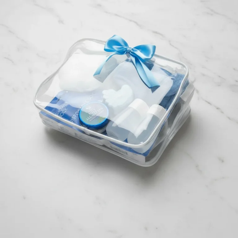 Packaged shower sock disposable foot covers